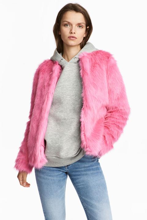 Faux-fur-jacke