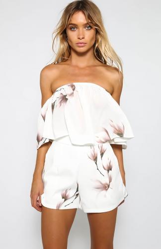 Idaho Falls Crop - White Floral