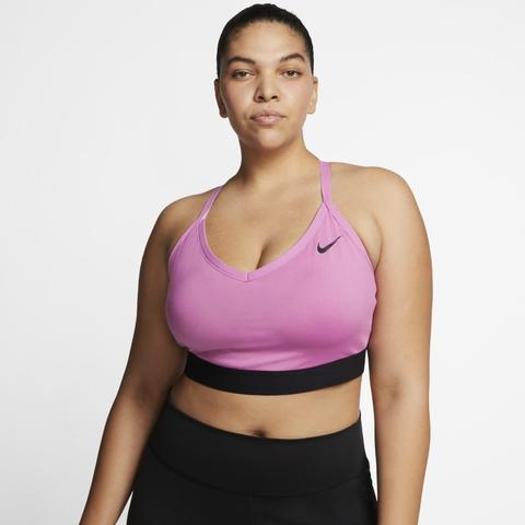 Nike Talla Grande - Dri-fit Indy Sujetador Deportivo De Sujeción Ligera Con Acolchado - Mujer - Rosa