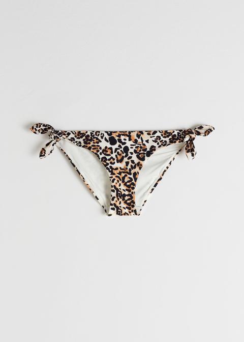 Leopard Tie Bikini Briefs