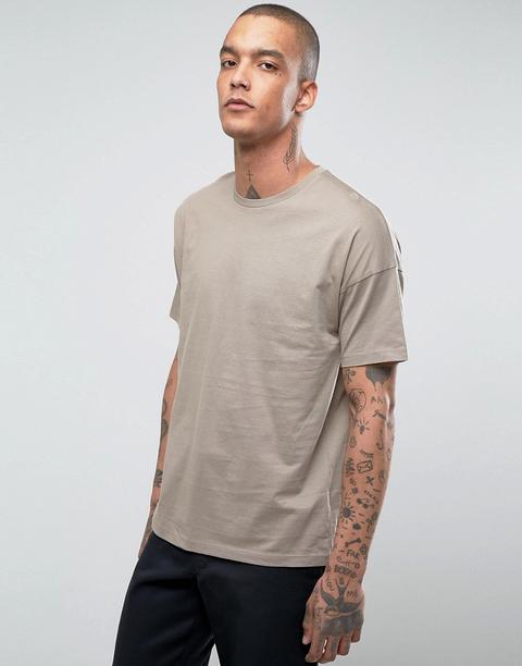 Asos - T-shirt Oversize - Marrone