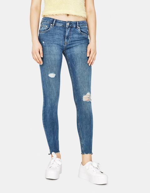 Jeans Push Up Fit Low Rise Elasticizzati