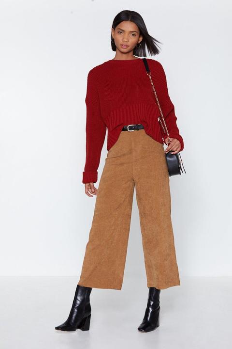 Wide Of The Mark Corduroy Culottes