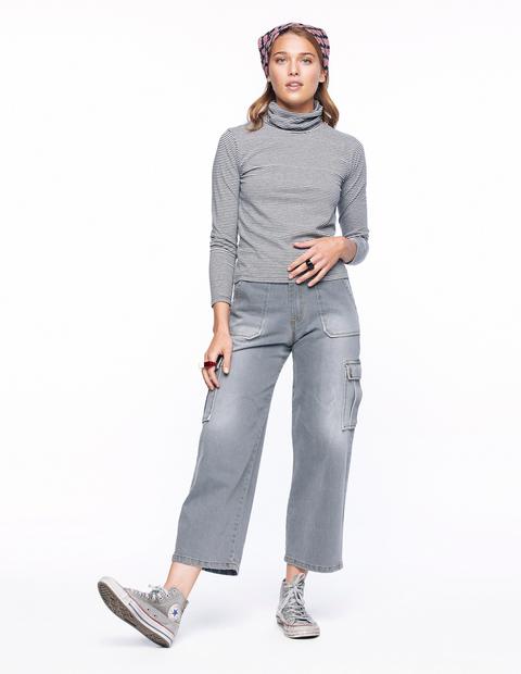 Pantalón Cargo Vaquero Gris