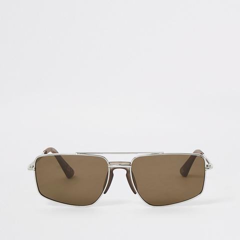 Brown Navigator Sunglasses