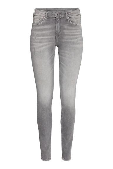 H & M - Skinny Regular Ankle Jeans - Gris