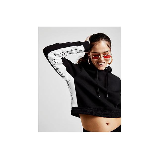 black by popular demand crop hoodie