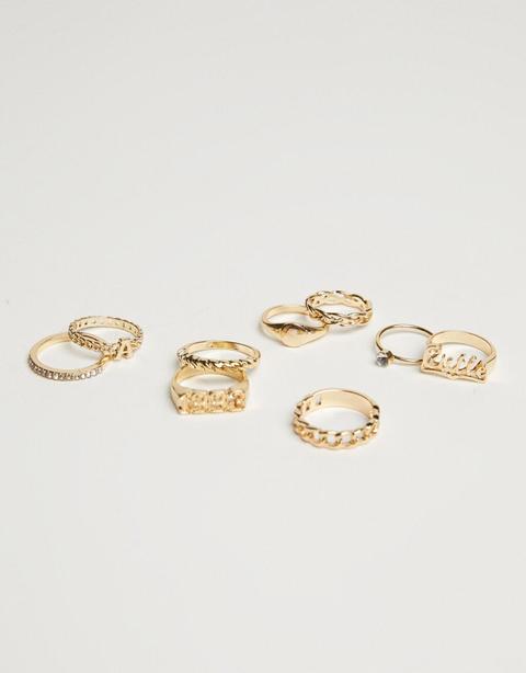 Set 9 Anillos Varsity