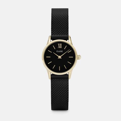 La Vedette Mesh Gold Black/black