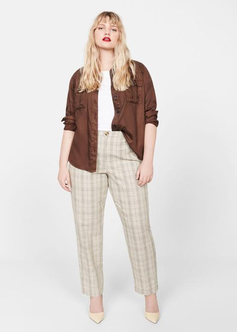 Pantalón Slim-fit Cuadros