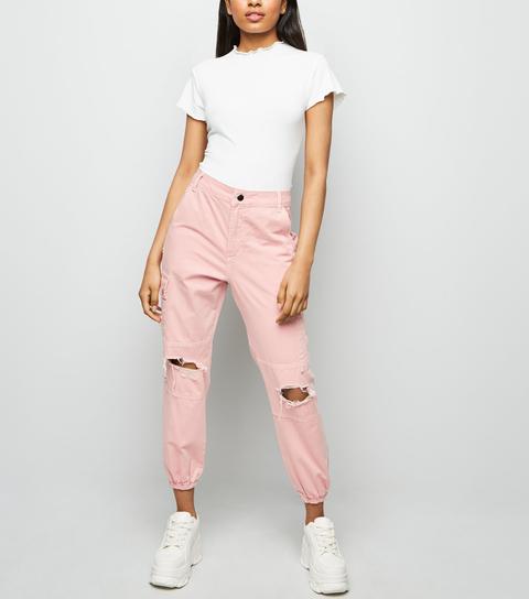 pink utility trousers