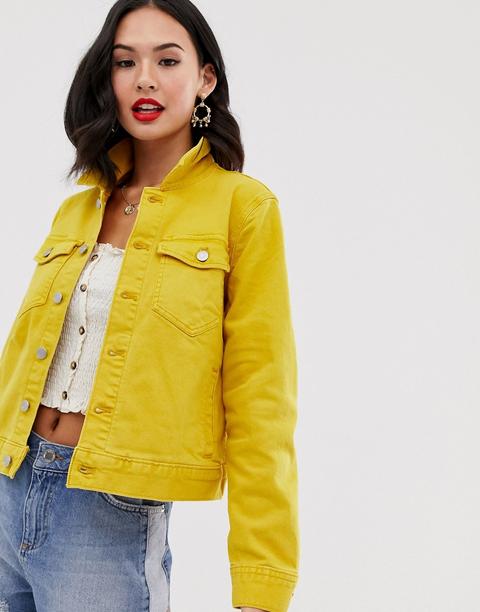 J. Crew - Giacca Di Jeans Gialla Corta - Giallo from ASOS on 21 Buttons