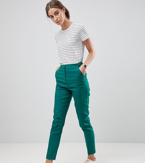 Pantalones Pitillo De Sastre En Lino De Asos Tall