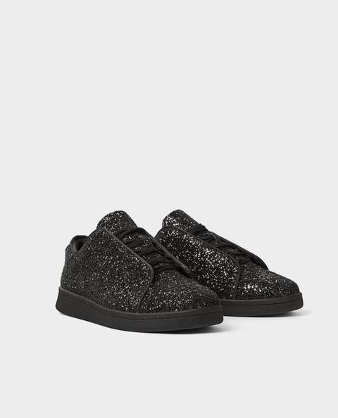 Deportivo Negro Glitter