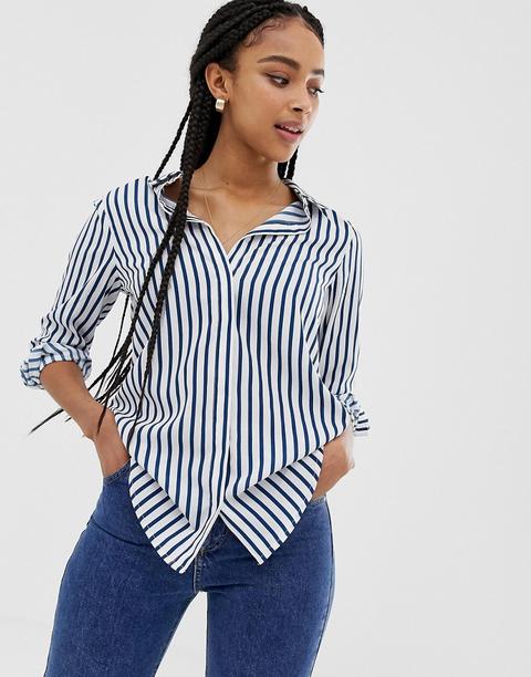 Brave Soul - Pattie - Camicia A Righe - Navy