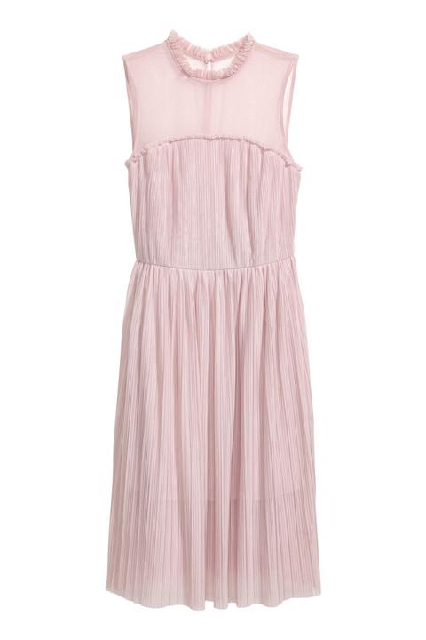 H & M - H & M+ Abito Tulle Plissettato - Rosa