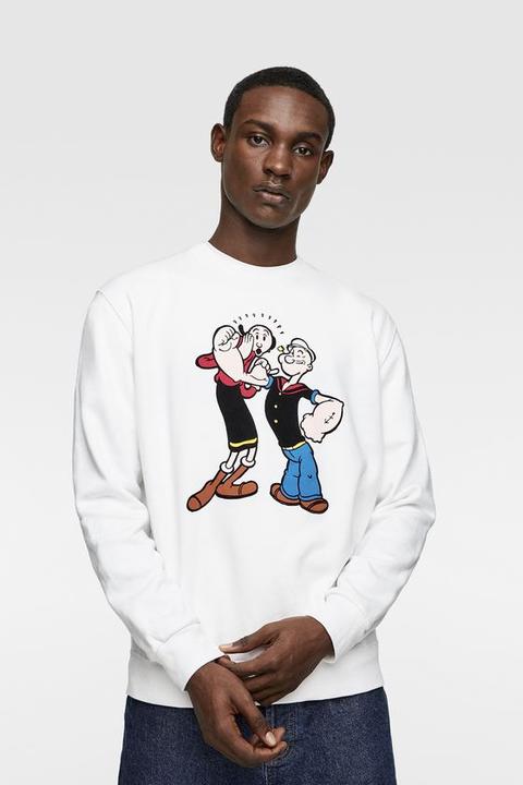 Popeye© Sweatshirt from Zara on 21 Buttons