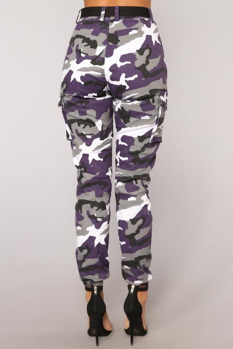 purple camo joggers