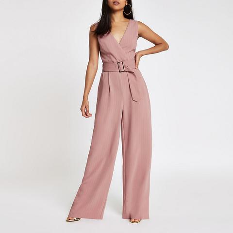 petite pink jumpsuit