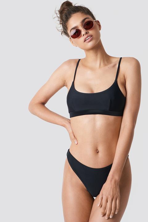 Na-kd Swimwear Sporty Bikini Panty - Black