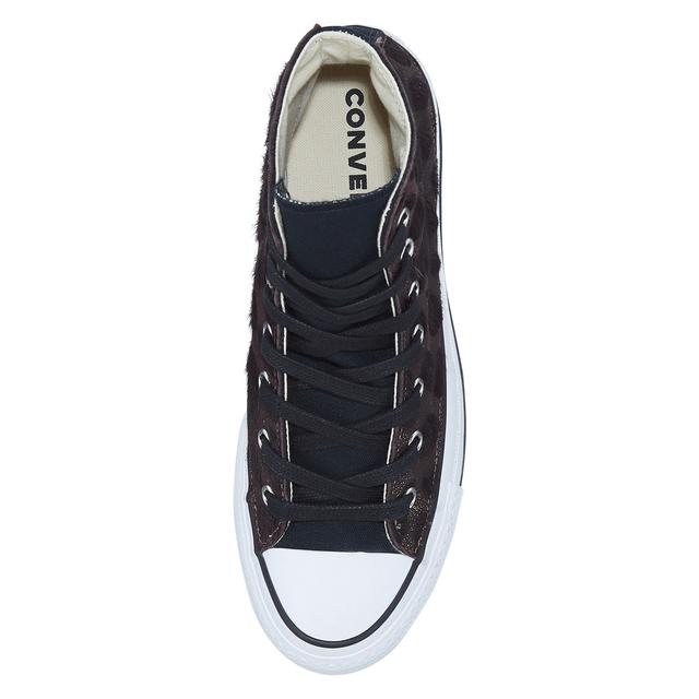 metallic fur chuck taylor all star platform high top