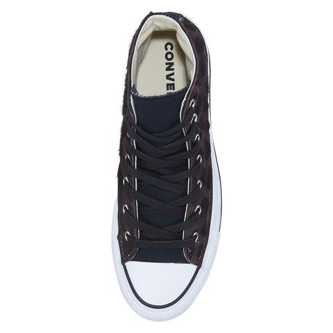 Metallic fur chuck taylor all online star platform high top para mujer