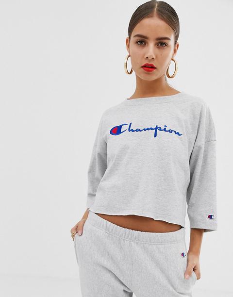 Champion Relaxed Crop T-shirt With Front Logo