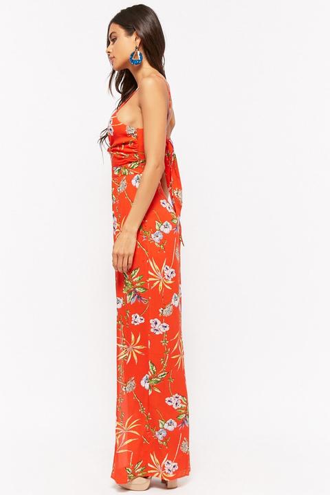 forever 21 jumpsuit red