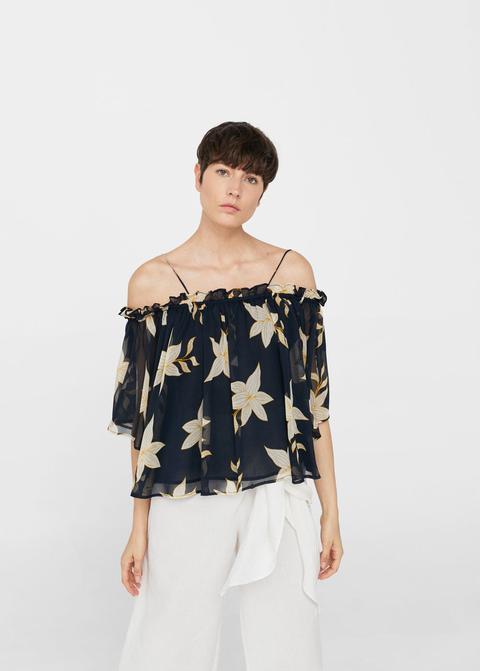 Blusa Off-shoulder Estampada