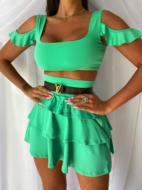 Frill Seeker Set – Jade Green