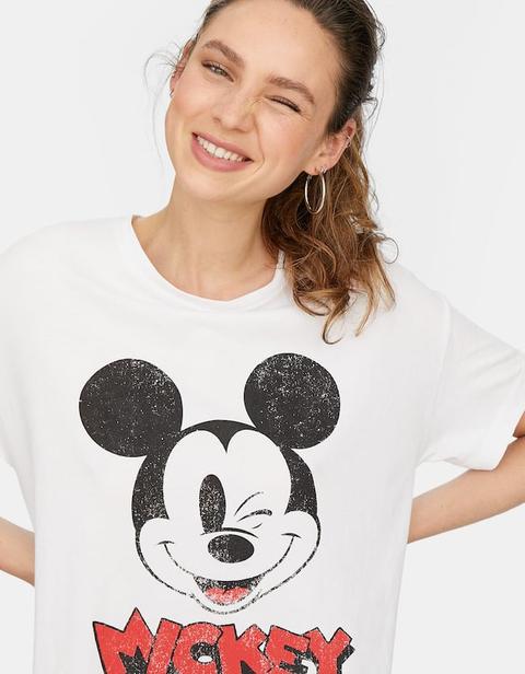 Maglietta Disney Topolino Bianco