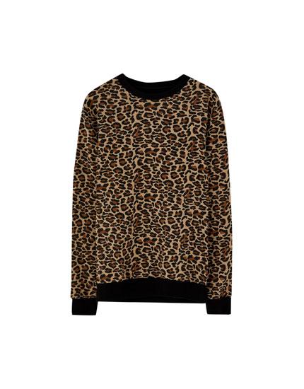 felpa kappa leopardata