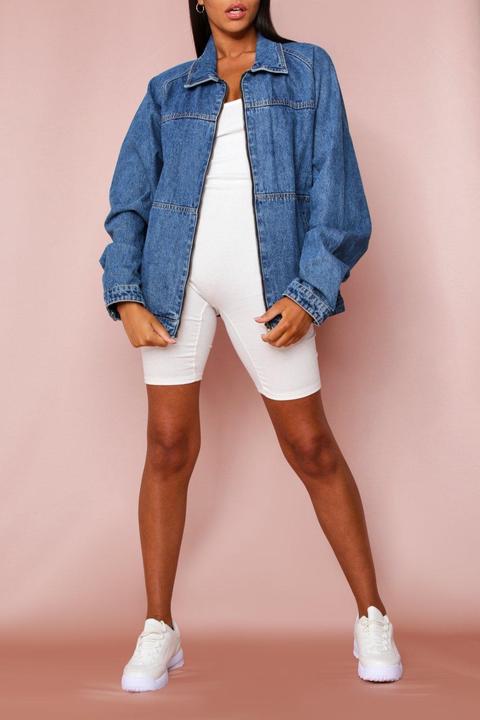 Oversized Boyfriend Denim Trucker Jacket