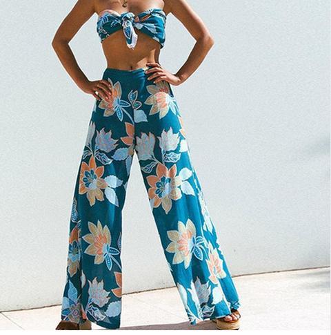 Completo Ibiza Island Top Cropped E Pantalone