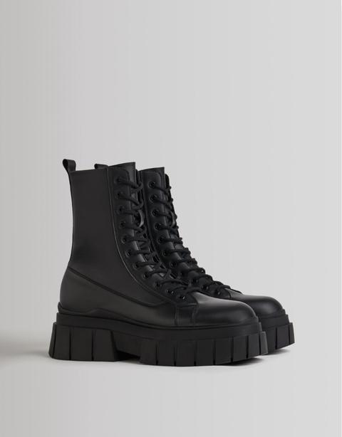 Botas Acordonadas Suela Xl Hombre