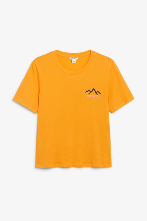 Soft Cotton Tee - Orange