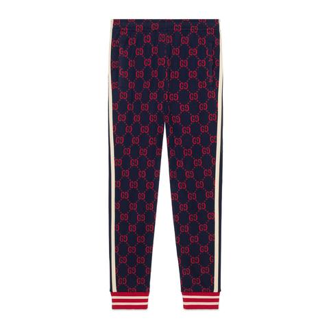 Pantalone Da Jogging Con Motivo Gg Jacquard