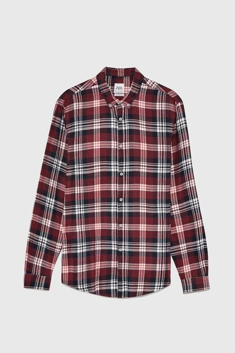 Camicia In Flanella A Quadri