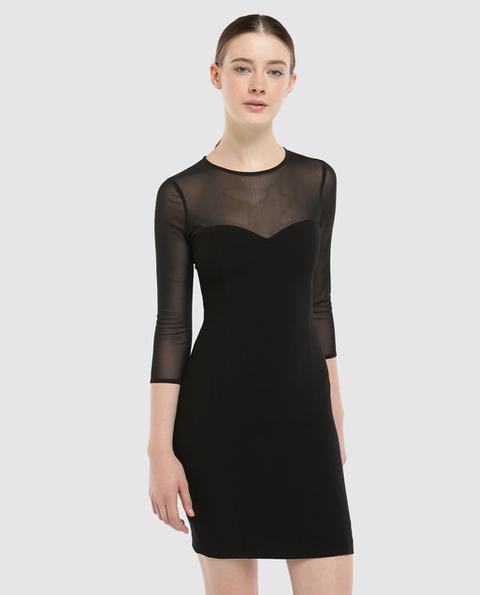 Fórmula Joven - Vestido Ajustado De Mujer Con Mangas De Tul