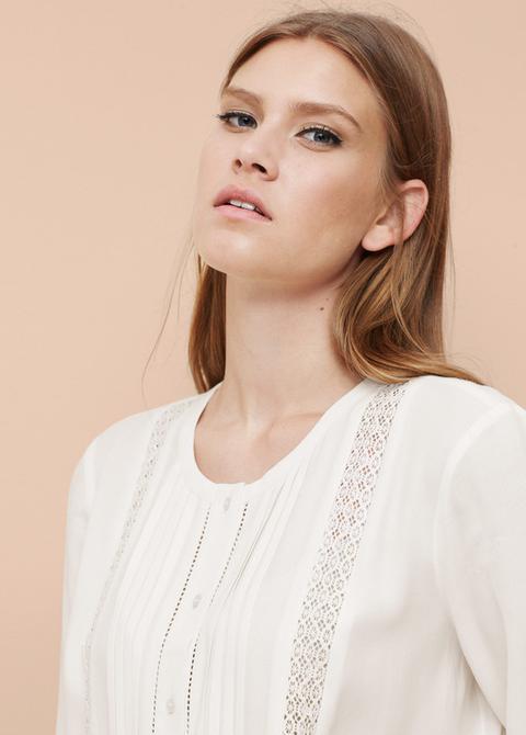Blusa Ribetes Calados