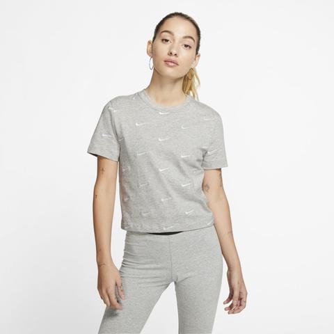 Tee-shirtà Logo Swoosh Nike Pour Femme - Gris