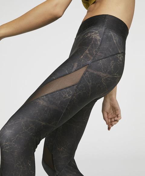 Leggings Naturaleza Print Color: Negro Talla: L Material: Poliester,elastano,