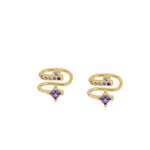 Pendientes Ear Cuff Sabrina Lila Gold