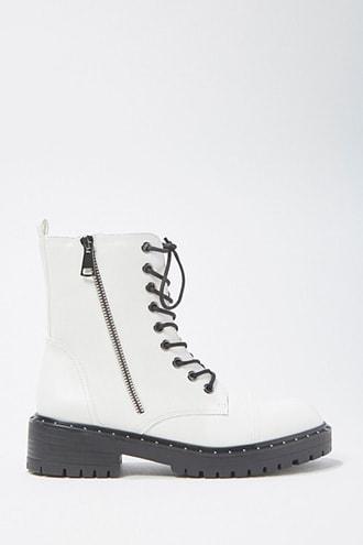 forever 21 white boots