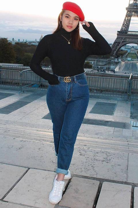 Dark Blue Straight Leg Jeans