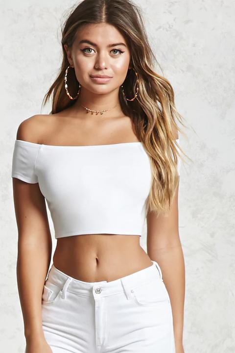 Off-the-shoulder Crop Top