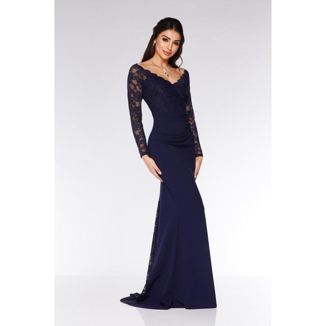 quiz navy maxi dress