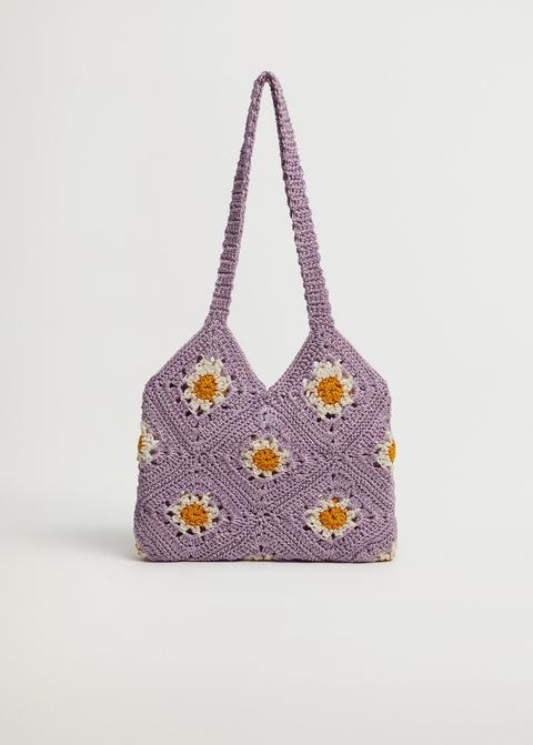 Mini Bolso Crochet Flores