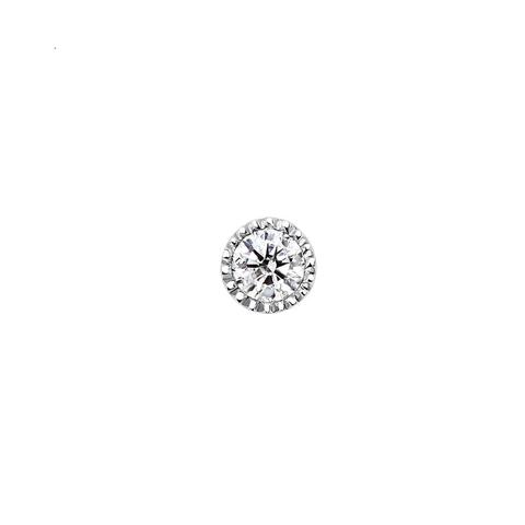 Piercing Mini Diamante 0,068 Ct Oro Blanco 9 Kt