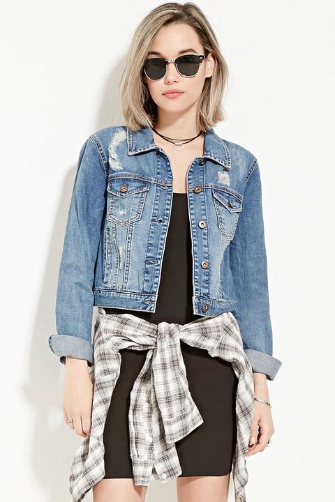 Distressed Denim Jacket